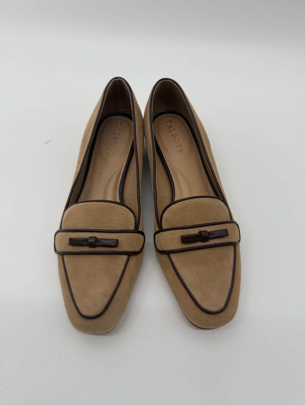 Talbots Tan Suede Loafer Flats
